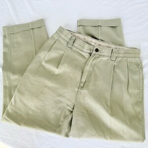 Vintage Tommy Bahama Khaki Pants 32x28 Relaxed Pleated Miami Vice Map Lining